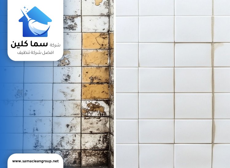 ازالة العفن من الفواصل بين البلاط